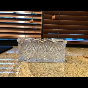 Godinger glass napkin holder